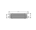 Chladi vzduchu intercooler AVA QUALITY COOLING ‐ AVA FDA4401