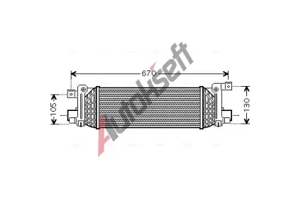 AVA QUALITY COOLING Chladi vzduchu intercooler AVA FDA4401, FDA4401