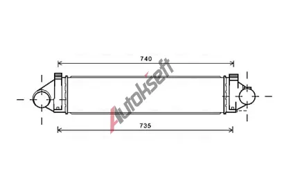 AVA Clever Choice Chladič vzduchu intercooler AVA FDA4494, FDA4494 AVA Clever Choice Chladič vzduchu intercooler AVA FDA4494, FDA4494