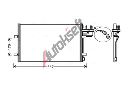 AVA QUALITY COOLING Kondenztor - klimatizace AVA FDA5367, FDA5367