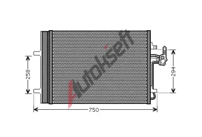AVA QUALITY COOLING Kondenztor klimatizace AVA FDA5427D, FDA5427D