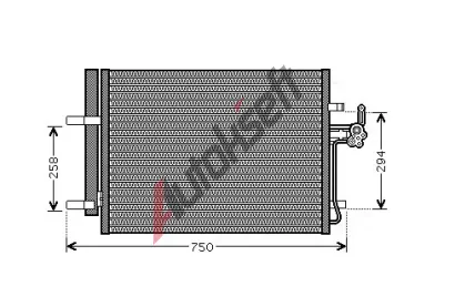 AVA QUALITY COOLING Kondenz�tor klimatizace AVA FDA5428D, FDA5428D