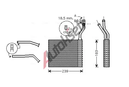 AVA QUALITY COOLING Vmnk tepla vnitnho vytpn AVA FDA6364, FDA6364