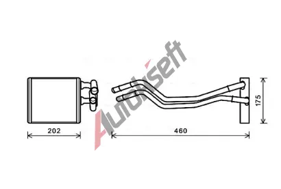 AVA QUALITY COOLING Výměník tepla vnitřního vytápění AVA FDA6455, FDA6455 AVA QUALITY COOLING Výměník tepla vnitřního vytápění AVA FDA6455, FDA6455