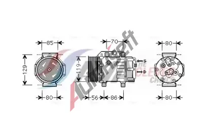 AVA QUALITY COOLING Kompresor klimatizace ** CLEVER FIT ** AVA FDAK378, FDAK378 AVA QUALITY COOLING Kompresor klimatizace ** CLEVER FIT ** AVA FDAK378, FDAK378