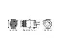 Kompresor klimatizace AVA QUALITY COOLING ‐ AVA FDAK415