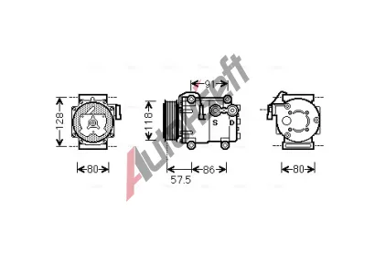 AVA QUALITY COOLING Kompresor klimatizace AVA FDAK451, FDAK451 AVA QUALITY COOLING Kompresor klimatizace AVA FDAK451, FDAK451