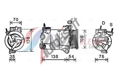 AVA QUALITY COOLING Kompresor klimatizace ** CLEVER FIT ** AVA FDAK478, FDAK478