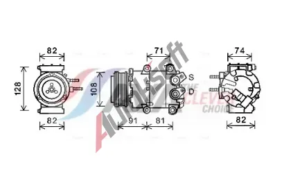 AVA QUALITY COOLING Kompresor klimatizace ** CLEVER FIT ** AVA FDAK498, FDAK498