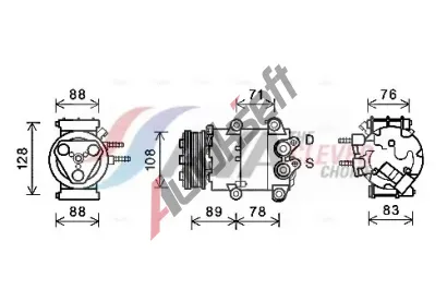 AVA QUALITY COOLING Kompresor klimatizace ** CLEVER FIT ** AVA FDAK571, FDAK571 AVA QUALITY COOLING Kompresor klimatizace ** CLEVER FIT ** AVA FDAK571, FDAK571