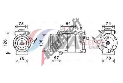 AVA QUALITY COOLING Kompresor klimatizace ** CLEVER FIT ** AVA FDAK587, FDAK587 AVA QUALITY COOLING Kompresor klimatizace ** CLEVER FIT ** AVA FDAK587, FDAK587