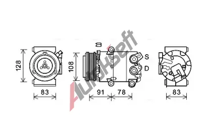AVA QUALITY COOLING Kompresor klimatizace AVA FDAK621, FDAK621