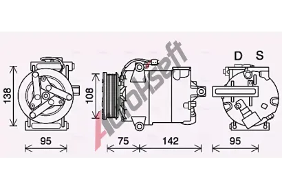AVA QUALITY COOLING Kompresor klimatizace AVA FDAK635, FDAK635