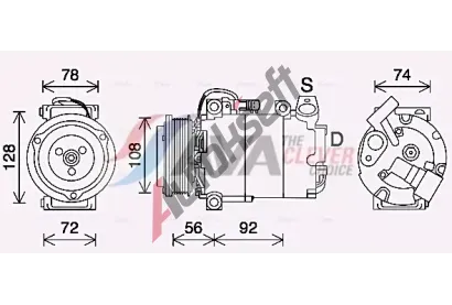 AVA QUALITY COOLING Kompresor klimatizace ** CLEVER FIT ** AVA FDAK637, FDAK637 AVA QUALITY COOLING Kompresor klimatizace ** CLEVER FIT ** AVA FDAK637, FDAK637