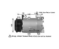 Kompresor klimatizace AVA QUALITY COOLING ‐ AVA FDAK674