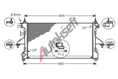 AVA QUALITY COOLING Chladi vody AVA FT2398, FT2398