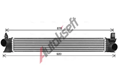 AVA QUALITY COOLING Chladič vzduchu intercooler AVA FT4482, FT4482  AVA QUALITY COOLING Chladič vzduchu intercooler AVA FT4482, FT4482