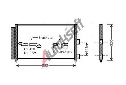 AVA QUALITY COOLING Kondenzátor klimatizace AVA FT5289D, FT5289D AVA QUALITY COOLING Kondenzátor klimatizace AVA FT5289D, FT5289D