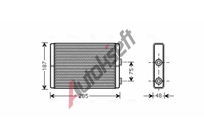 AVA QUALITY COOLING Vmnk tepla vnitnho vytpn AVA FT6325, FT6325