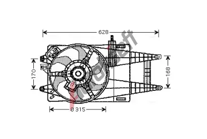 AVA QUALITY COOLING Vtrk chlazen motoru AVA FT7524, FT7524