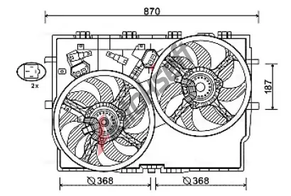 AVA QUALITY COOLING V�tr�k chlazen� motoru AVA FT7588, FT7588