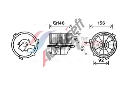 AVA QUALITY COOLING Vnit�n� ventil�tor AVA FT8418, FT8418