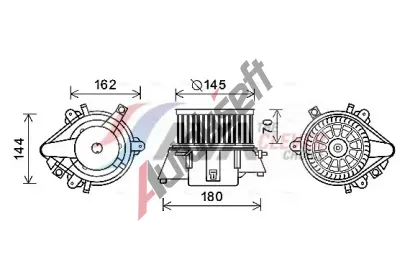 AVA QUALITY COOLING Vnitřní ventilátor AVA FT8438, FT8438 AVA QUALITY COOLING Vnitřní ventilátor AVA FT8438, FT8438