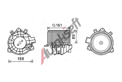 AVA QUALITY COOLING Vnitn ventiltor AVA FT8439, FT8439