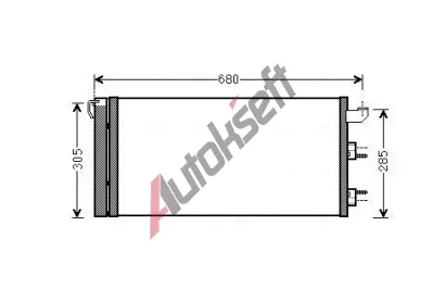 AVA QUALITY COOLING Kondenzátor klimatizace AVA FTA5406D, FTA5406D AVA QUALITY COOLING Kondenzátor klimatizace AVA FTA5406D, FTA5406D