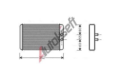 AVA QUALITY COOLING Výměník tepla - vnitřní vytápění AVA FTA6265, FTA6265 AVA QUALITY COOLING Výměník tepla - vnitřní vytápění AVA FTA6265, FTA6265