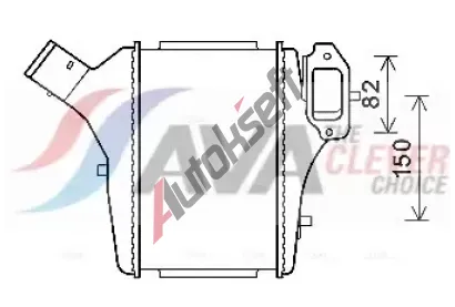 AVA QUALITY COOLING Chladi� vzduchu intercooler AVA HD4286, HD4286