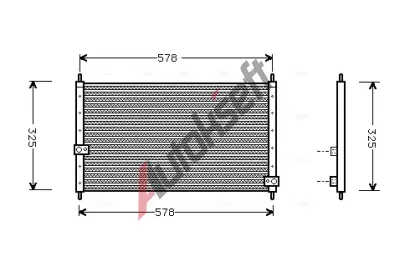 AVA QUALITY COOLING Kondenztor klimatizace AVA HD5062, HD5062