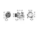 Kompresor klimatizace AVA QUALITY COOLING ‐ AVA HDAK208