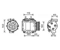 Kompresor klimatizace AVA QUALITY COOLING ‐ AVA HDAK237