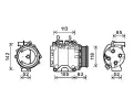 Kompresor klimatizace AVA QUALITY COOLING ‐ AVA HDAK238