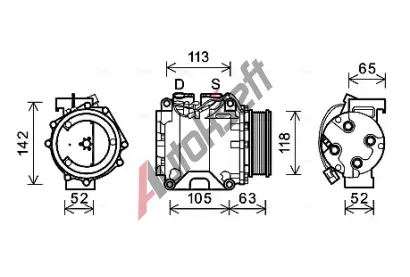 AVA QUALITY COOLING Kompresor klimatizace AVA HDAK238, HDAK238