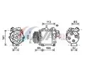 AVA QUALITY COOLING Kompresor klimatizace ** CLEVER FIT ** ‐ AVA HDAK263