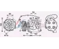 Kompresor klimatizace AVA QUALITY COOLING ‐ AVA HDAK311