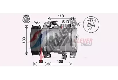 AVA QUALITY COOLING Kompresor klimatizace ** CLEVER FIT ** AVA HDAK322, HDAK322