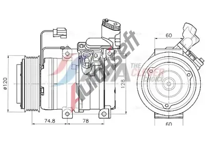 AVA QUALITY COOLING Kompresor klimatizace ** CLEVER FIT ** AVA HDAK340, HDAK340 AVA QUALITY COOLING Kompresor klimatizace ** CLEVER FIT ** AVA HDAK340, HDAK340