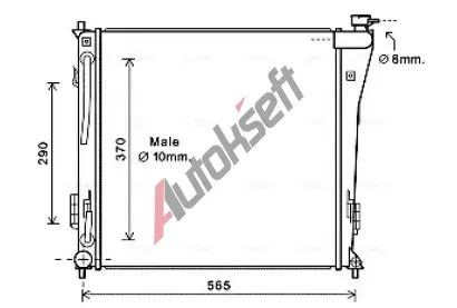 AVA QUALITY COOLING Chladi vody AVA HY2305, HY2305