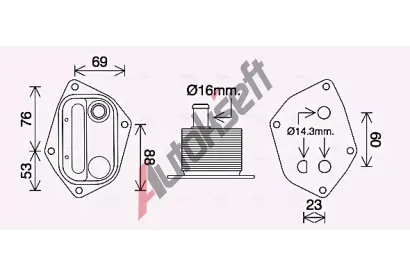 AVA QUALITY COOLING Chladi oleje AVA HY3459, HY3459