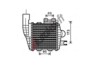 AVA QUALITY COOLING Chladi vzduchu intercooler AVA HY4226, HY4226