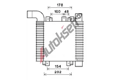 AVA QUALITY COOLING Chladi� vzduchu intercooler AVA HY4359, HY4359