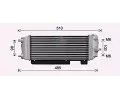 AVA QUALITY COOLING Chladi vzduchu intercooler AVA HY4485, HY4485