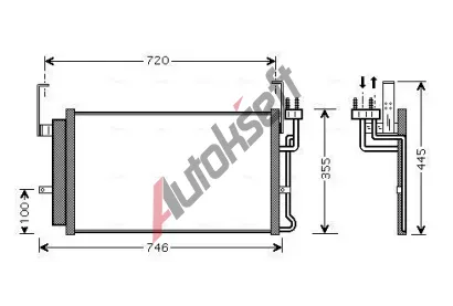 AVA QUALITY COOLING Kondenztor klimatizace AVA HY5084D, HY5084D