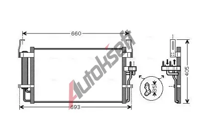 AVA QUALITY COOLING Kondenztor klimatizace AVA HY5092D, HY5092D