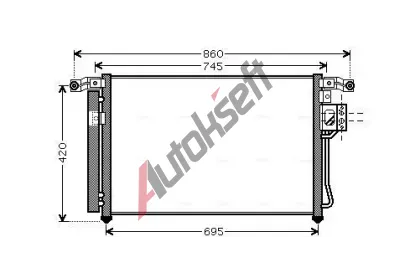 AVA QUALITY COOLING Kondenztor klimatizace AVA HY5176D, HY5176D