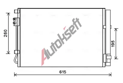 AVA QUALITY COOLING Kondenztor klimatizace AVA HY5269D, HY5269D