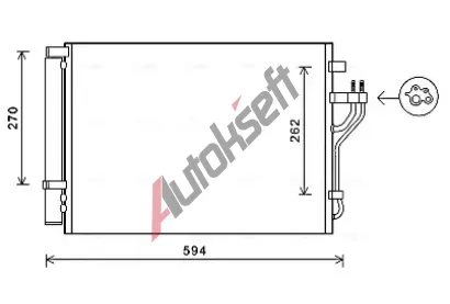 AVA QUALITY COOLING Kondenztor klimatizace AVA HY5280D, HY5280D